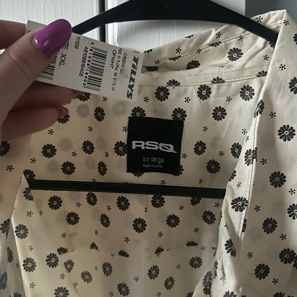 RSQ mens casual button down  shirt size xxl NWT - Picture 2 of 2